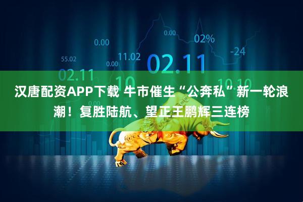 汉唐配资APP下载 牛市催生“公奔私”新一轮浪潮！复胜陆航、望正王鹏辉三连榜
