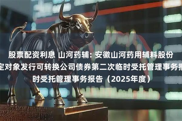 股票配资利息 山河药辅: 安徽山河药用辅料股份有限公司向不特定对象发行可转换公司债券第二次临时受托管理事务报告（2025年度）